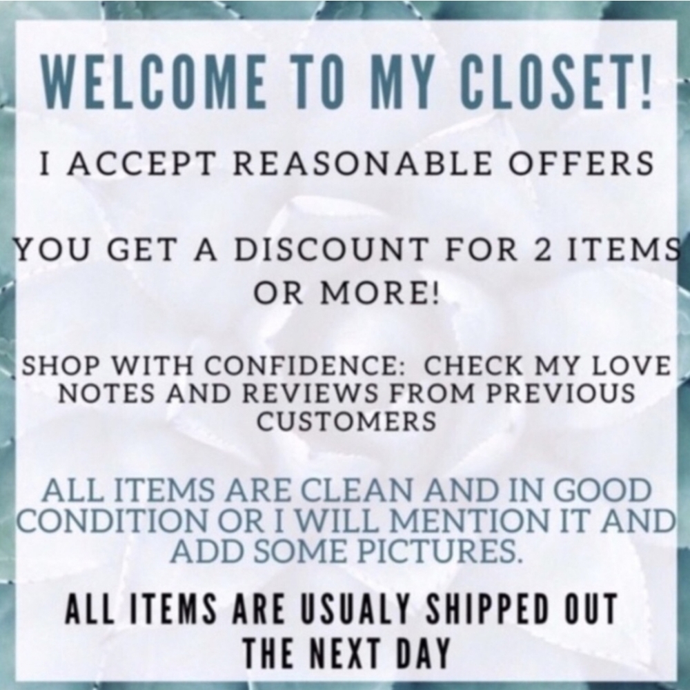 Summer clearance.  Bundle your items and send an offer.  Reasonable offers only.